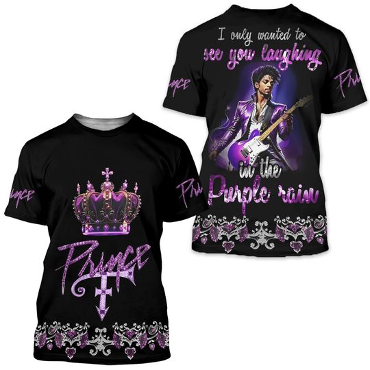 Discover Pur Rain Shirt, Prince Pur Rain Shirt, Prince Purple 3D Shirt