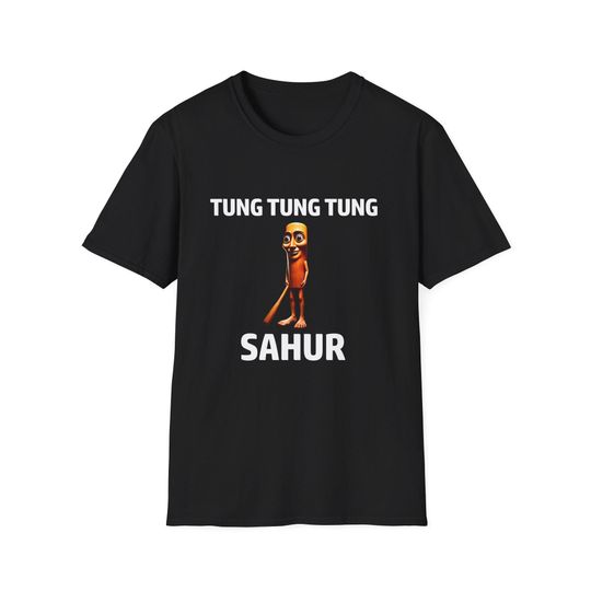 Discover Tung Tung Tung Sahur Funny Baseball Bat Meme Shirt