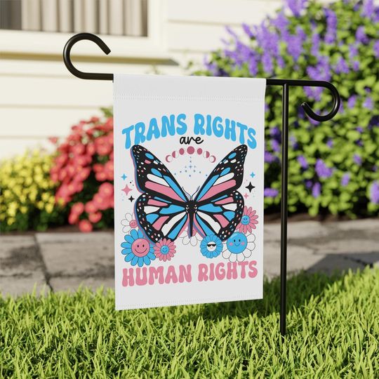 Discover Trans Rights Are Human Rights Garden Flag, Protect The Dolls Flag