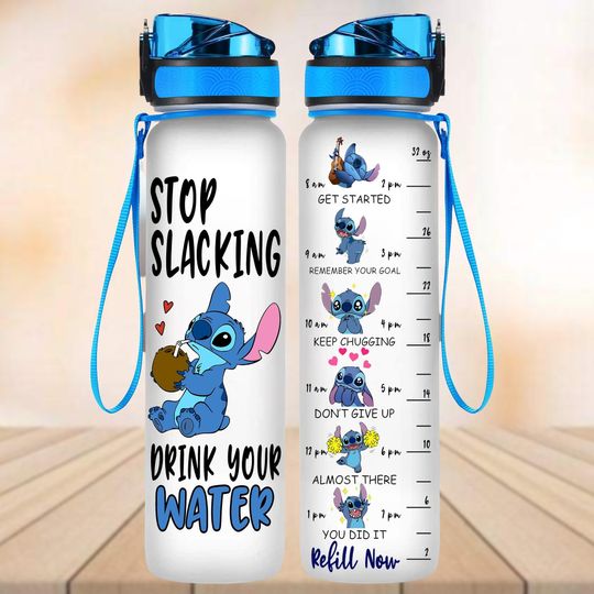 Discover Stitchh Water Tracker Bottle, Lilo And Stitchh