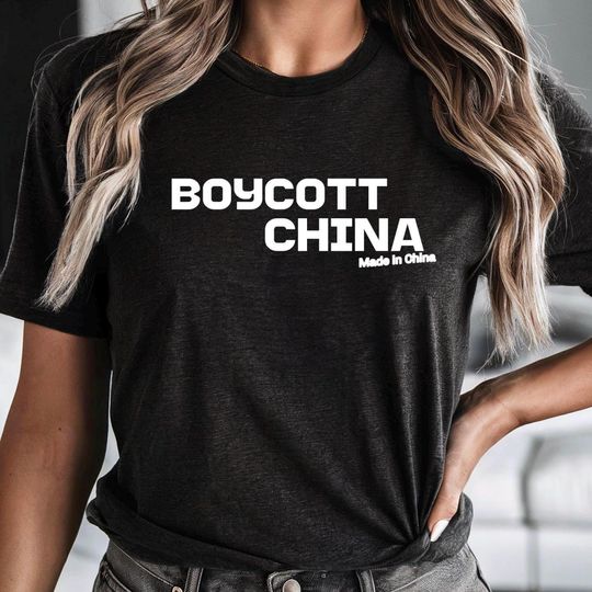 Discover Boycott China made in china, Unisex Softstyle T-Shirt, Gift for Activists