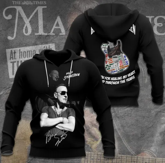 Discover Bruce Springsteen Thank You For Healing My Heart 3D Hoodie