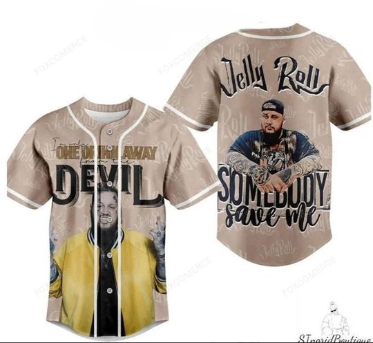 Discover Jelly Roll Baseball Jersey Shirt, Jelly Roll Band Shirt for Men