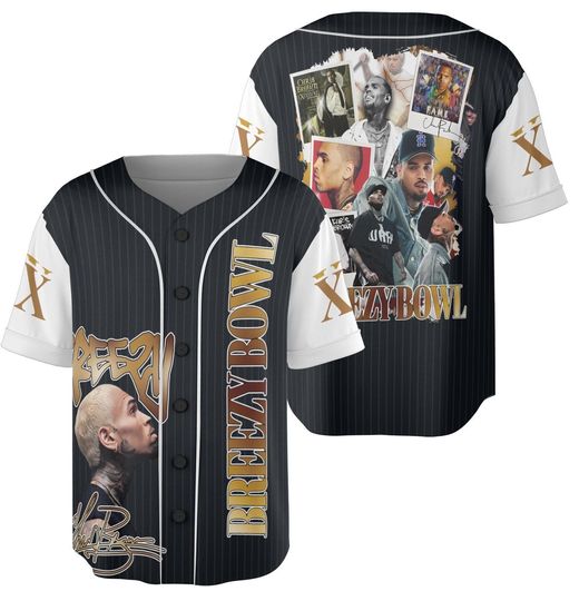 Discover Chris Brown Breezy Bowl XX Tour Unisex Jersey, 20 Yeasr Of Career Memory