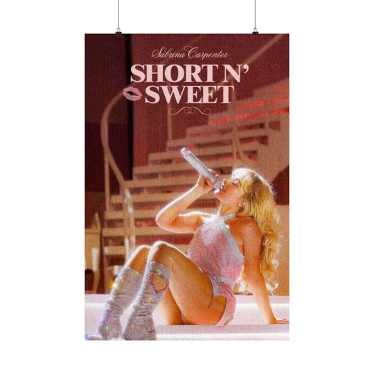Discover Sabrina Carpenter Vertical Posters Trendy Room Decor, Gift for Fans, Music Art, Wall Aesthetic, Short N Sweet