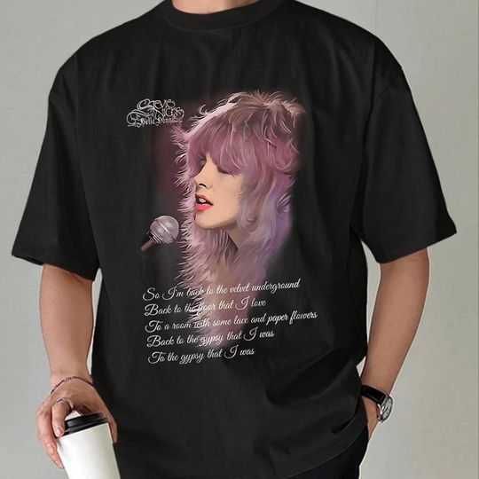 Discover Stevie Nicks Bella Donna Shirt, Vintage Gypsy Lyrics Tee