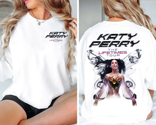 Discover Katy Perry Concert Shirt  Lifetime Tour Dates 2025, Unisex Music Festival Tee