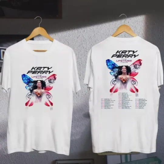 Discover Katy Perry Graphic Shirt, Katy Perry The Lifetime Tour 2025 T-Shirt
