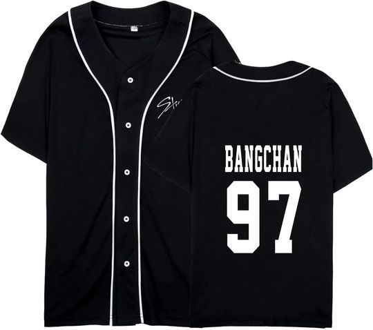 Discover Kpop Bangchan Felix Hyunjin Jersey T-shirt Jisung Changbin Minho Seungmin Baseball Tee Shirt Merch