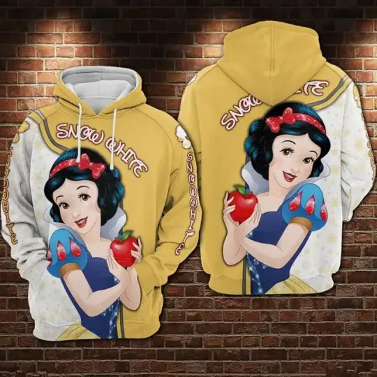 Discover Disneyyy Snoww Whitee and the Seven Dwarfs 3D Hoodie