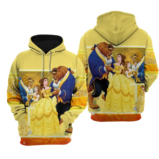 Discover Beautyy and The Beastt 3d Hoodie