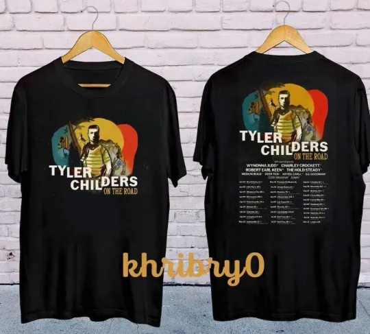 Discover Tyler Childers On The Road 2025 Tour T-Shirt Two Sides
