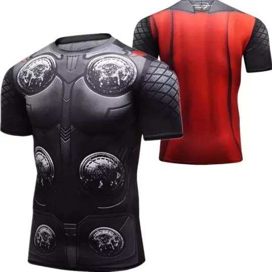 Discover Thors 3D Print Muscle T-shirts