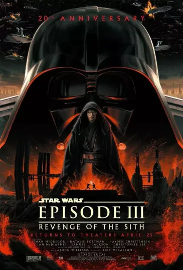 Discover Starr Warss: Episode III - Revenge of the Sith 2005 20th anniversary Poster