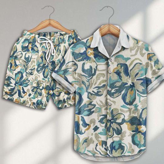 Discover Vintage Tropical Summer Short, Summer Hawaiian Shirt, Summer Beach Hawaiian