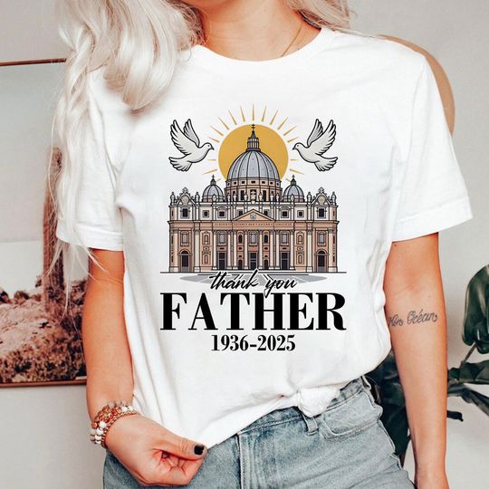 Discover Pope Francis Shirt, Thank You Father Shirt, Vatican Catholic, Religious Gift