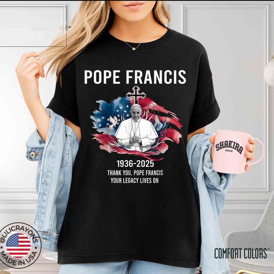 Discover Vintage RIP Pope Francis Shirt, Pope Francis Gift, Pope Francis Shirt