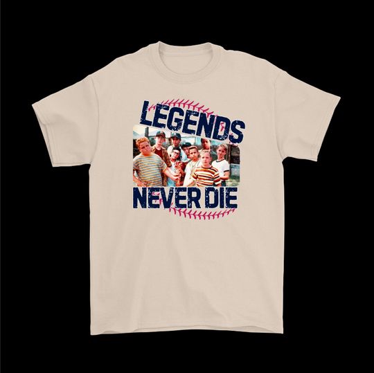 Discover Retro 1990s Sandlot Legends Never Die Shirt, Sports Fan Shirt