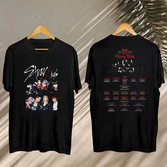 Discover Stray Kids Shirt  2025 Stray Kids DominATE World Tour Shirt