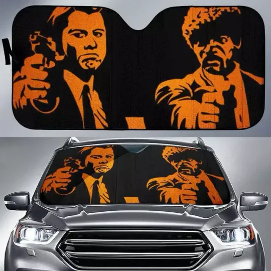 Discover Pulp Fiction Vincent & Jules Car Sun Shade