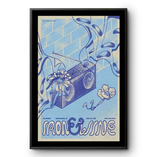 Discover Iron & Wine at 20 Monroe, Grand Rapids, MI Apr 24 2025 Tour Poster
