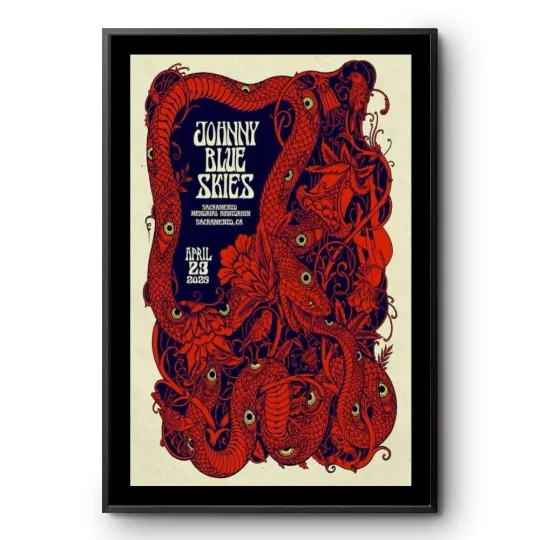 Discover Johnny Blue Skies Sacramento, CA Apr 23 2025 Tour Poster
