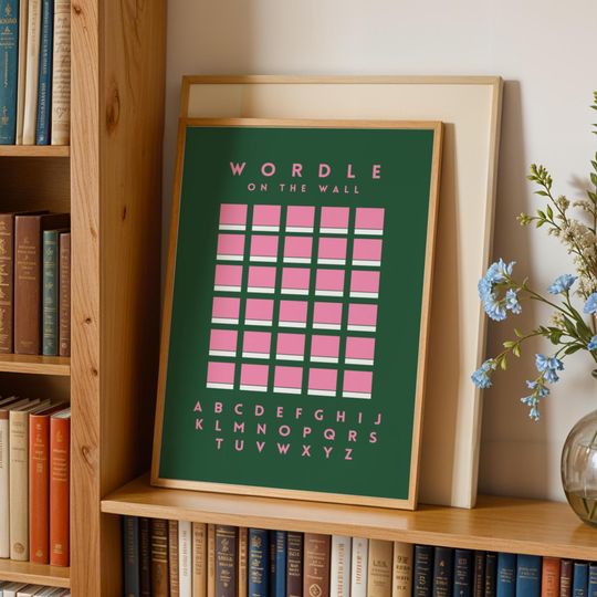 Discover Wordle on the Wall Poster, Cool Interactive Decor