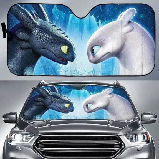 Discover Night Fury And Light Fury Dragon Car Sun Shade