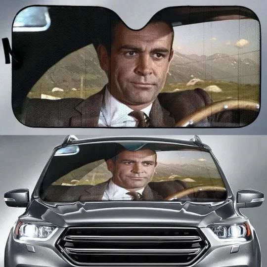 Discover Vintage James Bond Car Sun Shade