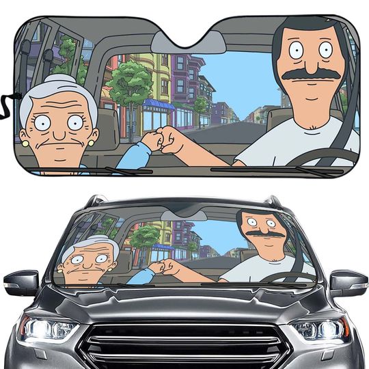 Discover Bob Burgers Cartoon Car Sun Shade Bob Belcher Edith Cranwinkle Bobby Driver Car
