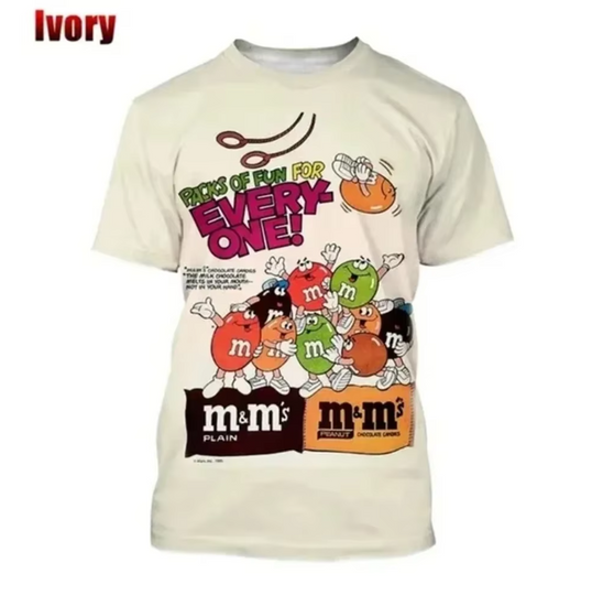 Discover Chocolate Bean 3D Printed Men's T-shirt