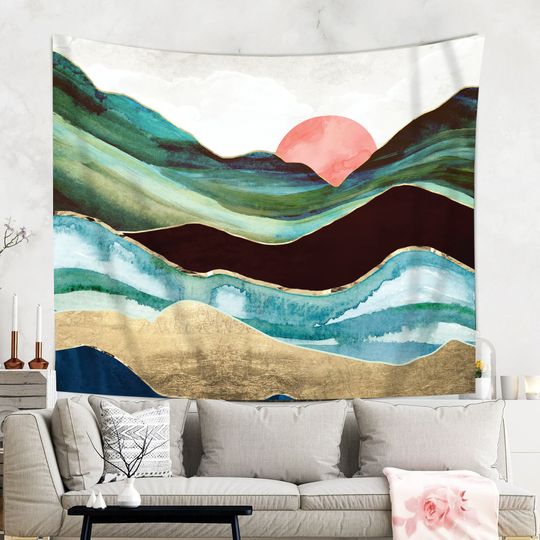 Discover Mountain Tapestry, Nature Tapestry, Japanese Tapestry