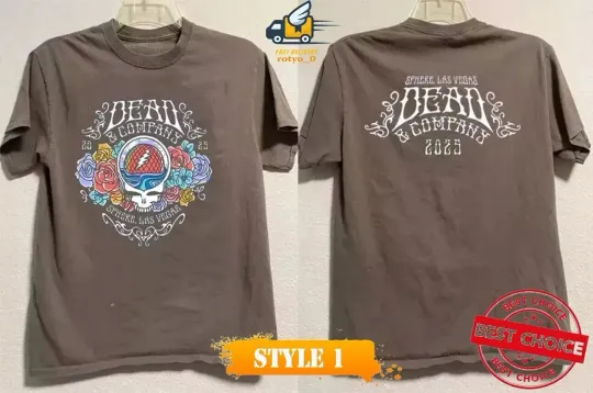 Discover Dead And Company Sphere Las Vegas 2025 Tour T-shirt