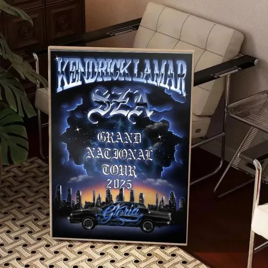 Discover Kendrick Lamar Grand National Tour 2025 Poster