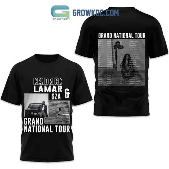 Discover Kendrick Lamar SZA Grand National Tour 2025 T-Shirt 3D