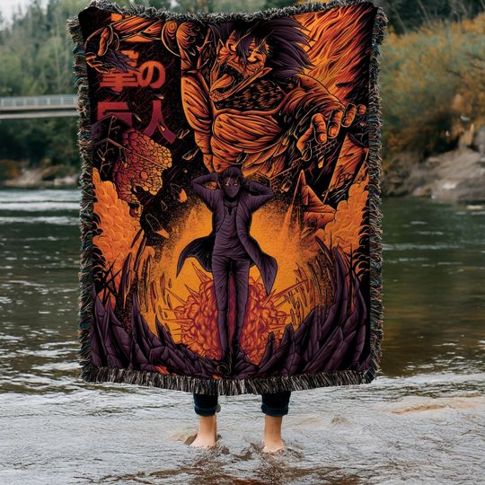 Discover AO Titan Tapestry Woven Fan Anime Blanket Housewarming Gift for AOT Friend Present Carpet Woven Wall Hanging Rug