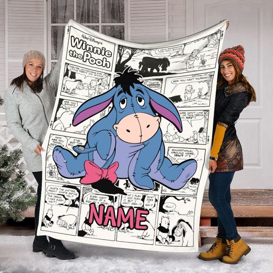 Discover Personalized Name Eeyoree Blanket, Disneyyy winniee the poohh