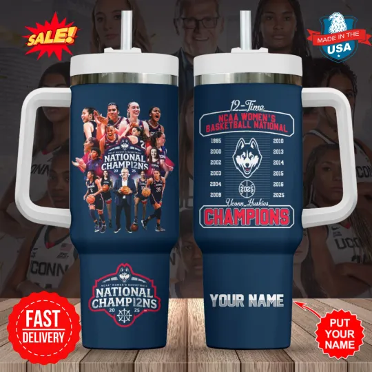Discover Personalized UConnn Women’s Basketball 2025 40oz Tumbler