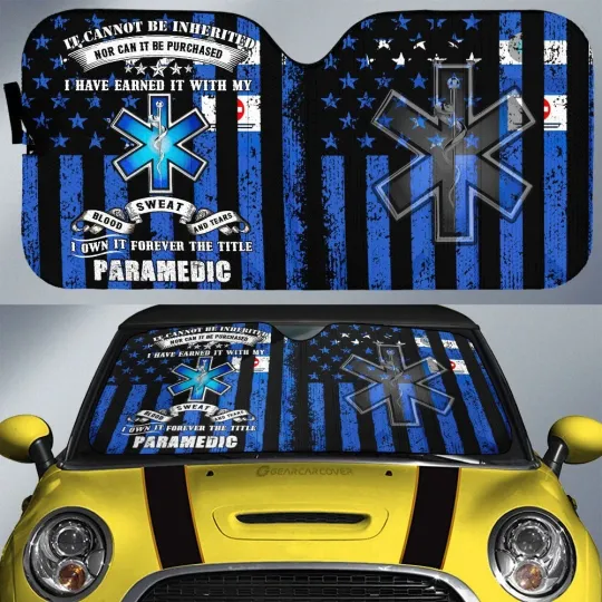Discover Paramedic Car Sunshade Custom Car Accessories