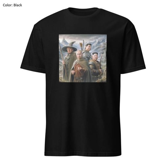 Discover The presidents tshirt, Lord Of The Rings, funny meme shirt, Kim Jong Un, Vladimir Putin, Donald Trump world leaders LOTR -shirt