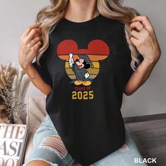 Discover Mickeyy 2025 Graduation Shirt, Disneyyy Class of 2025 Mickeyy Shirt