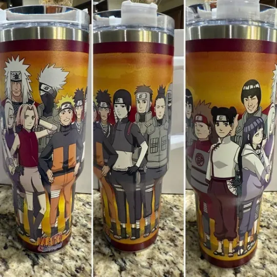 Discover 40oz Insulated Stainless Steel Tumbler With Handle Anime Themed