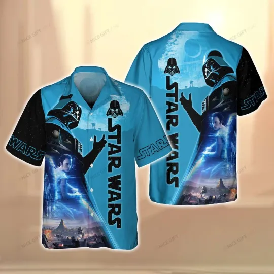 Discover Immerse in Starr Warss Adventure with 3D Hawaiian Shirt