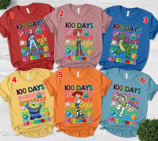 Discover toy stories Two Sided Shirt, You've Got A Friend In Me T-Shirt,100 Days of Kindergarten Shirt