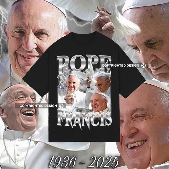 Discover Pope Francis limited Vintage unisex t-shirt, Pope Francis Rip T-Shirt