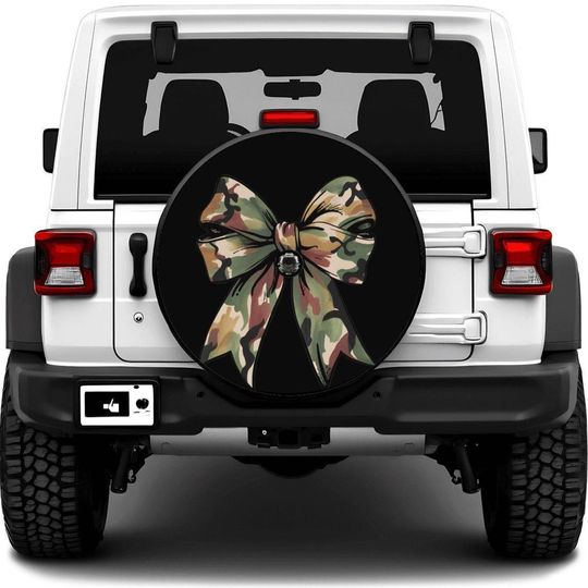 Discover Camo Bow Spare Tire Cover