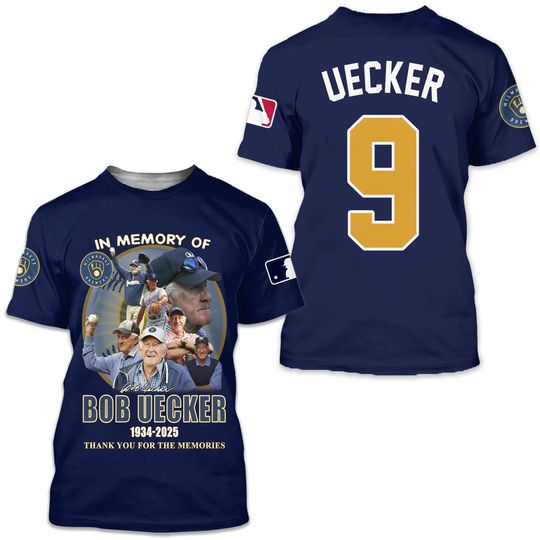 Discover In Memories Of Bob Uecker 1934-2025 3D T-Shirt