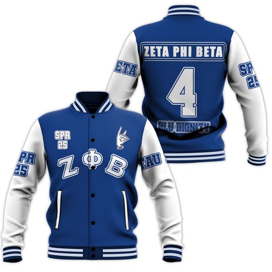 Discover Zeta Phi Beta Custom Chapter Baseball Jacket