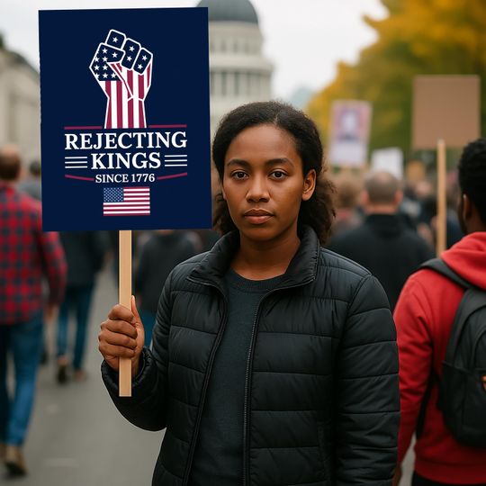 Discover Rejecting Kings Since 1776 Protest Sign , Anti-Trump Protest Sign