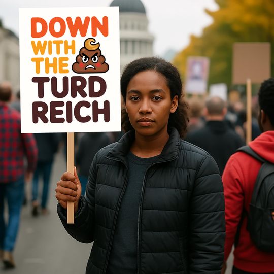 Discover Turd Reich Resist Protest Sign, Anti-Trump Protest Sign